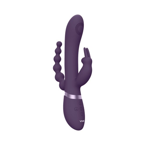 VIVE RINI Triple Motor Rabbit Vibrator with Rechargeable Battery