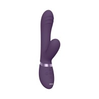 VIVE TANI Vibrador Recargable Doble Estimulador con Movimiento de Dedo