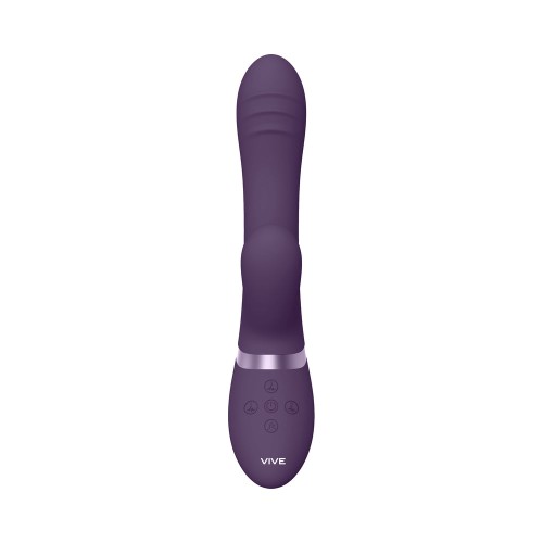 VIVE TANI Vibrador Recargable Doble Estimulador con Movimiento de Dedo