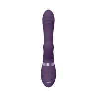 VIVE TANI Vibrador Recargable Doble Estimulador con Movimiento de Dedo