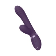 VIVE TANI Vibrador Recargable Doble Estimulador con Movimiento de Dedo