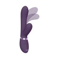 VIVE TANI Vibrador Recargable Doble Estimulador con Movimiento de Dedo