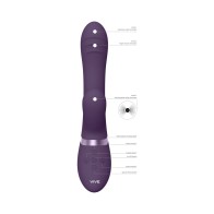 VIVE TANI Vibrador Recargable Doble Estimulador con Movimiento de Dedo