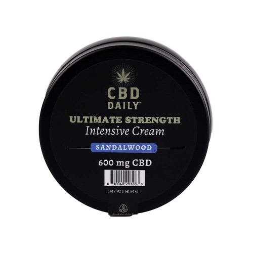 Earthly Body CBD Cream Sandalwood 5 oz.