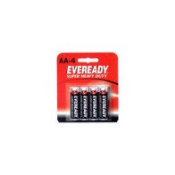 Eveready Classic Heavy Duty AA Batteries 4-Pack