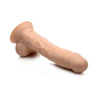 Dildo Recargable Curve Toys FLESHSTIXXX Beige 8 in.