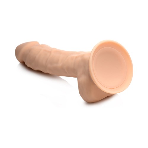 Dildo Recargable Curve Toys FLESHSTIXXX Beige 8 in.