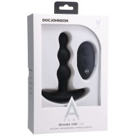 A-Play BEADED VIBE Rechargeable Anal Plug with Remote for Ultimate Pleasure