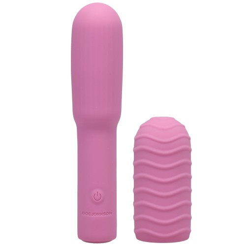 Pocket Rocket Elite Rechargeable Bullet with Removable Sleeve Pink