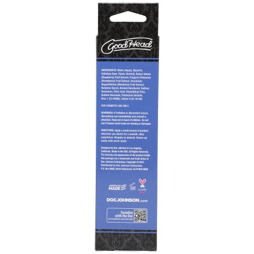 GoodHead Gel de Delicia Oral Frambuesa Azul 4 oz.