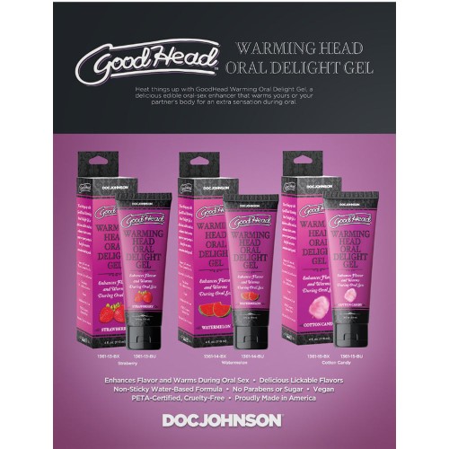 Gel Calentador GoodHead Sabor Fresa