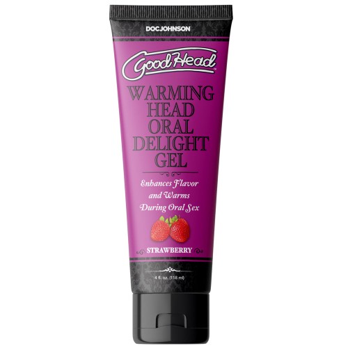 Gel Calentador para Oral GoodHead Sabor Fresa 4 oz.