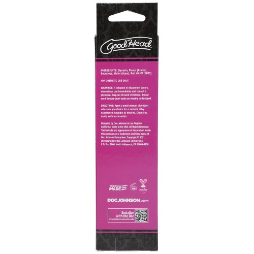 Gel Calentador para Oral GoodHead Sabor Fresa 4 oz.