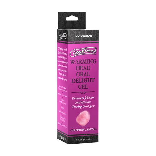 Gel Oral Delight Caloroso GoodHead Sabor Algodón de Azúcar