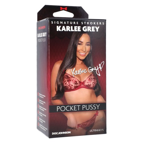 Signature Strokers Karlee Grey ULTRASKYN Pocket Pussy - Realistic Pleasure