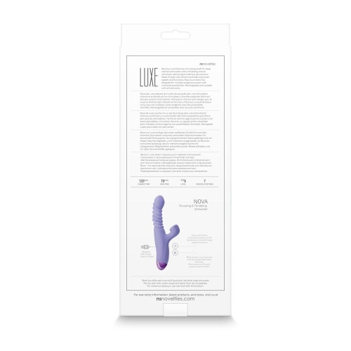 Luxe Nova Rechargeable Thrusting Clitoral Stimulator