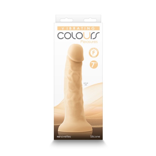 Colours Pleasures Dildo Vibrante de 7" para Sensaciones Poderosas