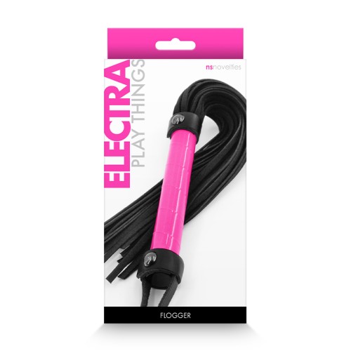 Flogger Electra Rosa para Juegos Sensuales