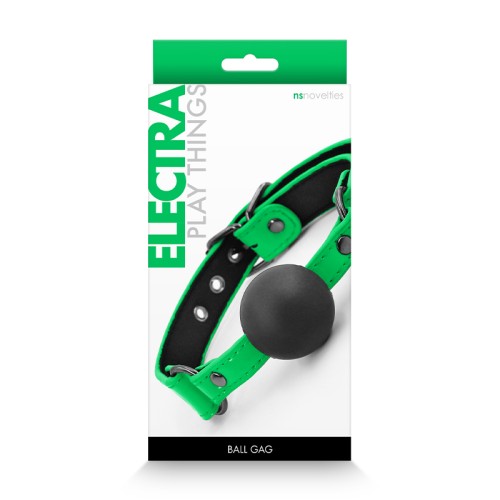 Ball Gag Electra Verde para Diversión Kinky