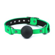 Ball Gag Electra Verde para Diversión Kinky