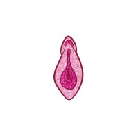 Wood Rocket Vulva Enamel Pin