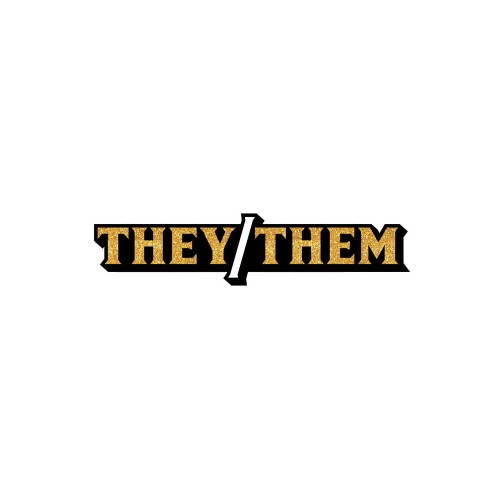 They/Them Pronoun Enamel Pin - Fun Accessory