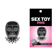 Funny Black Bondage Mask Soft Enamel Pin