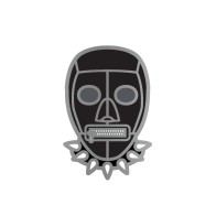 Funny Black Bondage Mask Soft Enamel Pin