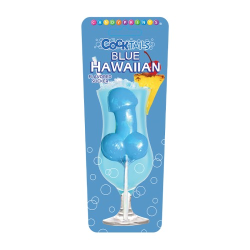 Blue Hawaiian Cocktails Sucker - Fun Candy Treat