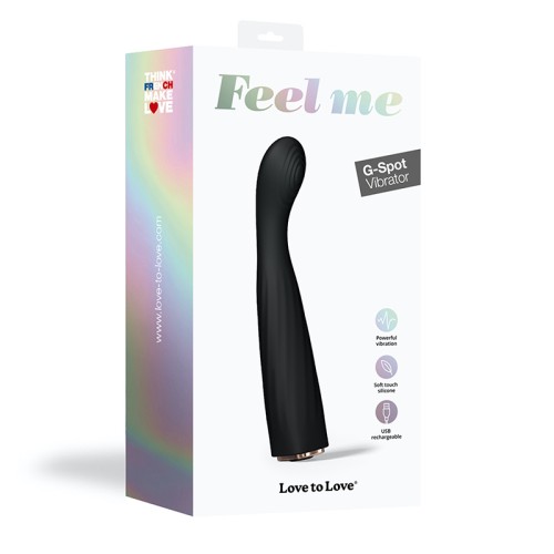 Vibrador G-Spot Silicona Recargable Love to Love Feel Me Noir