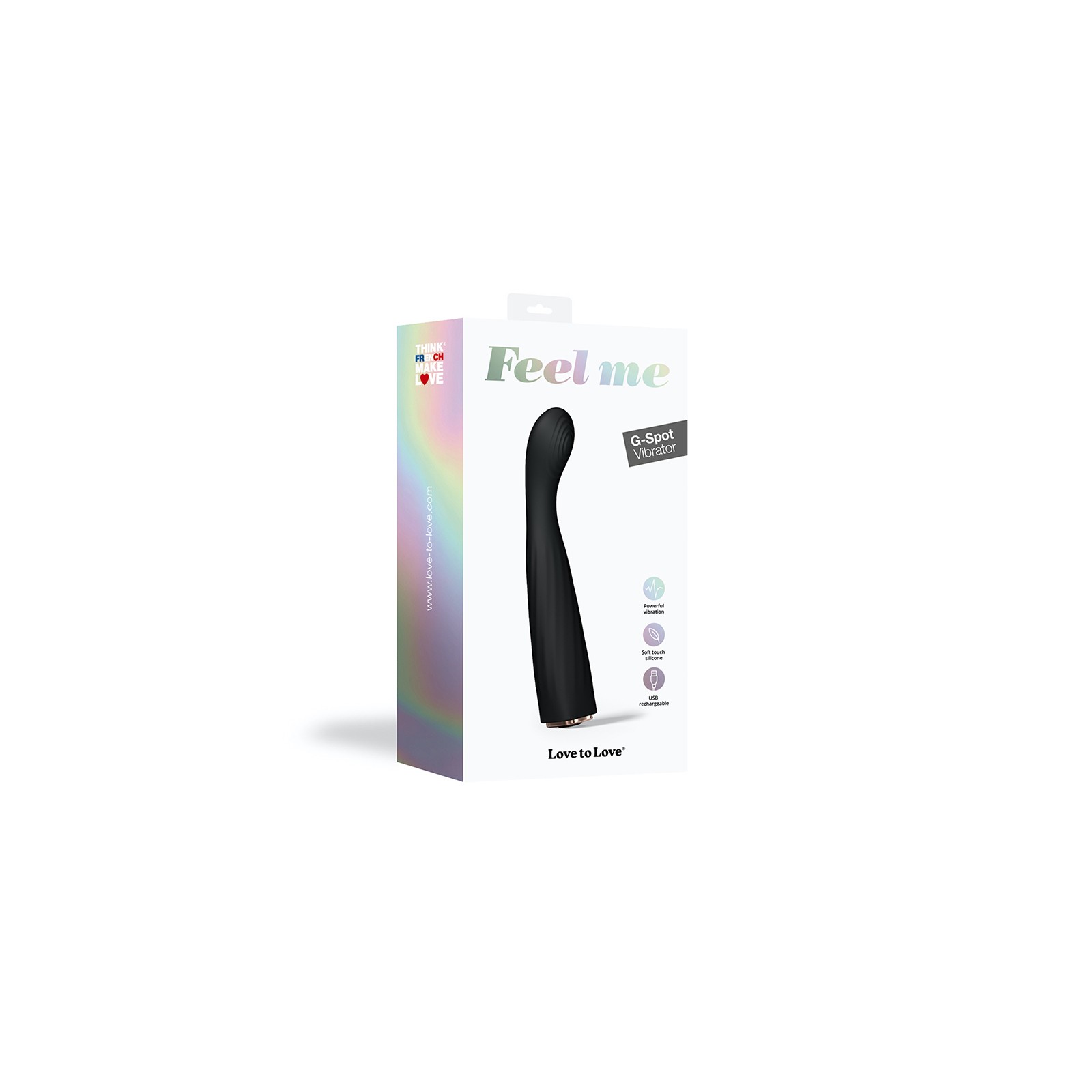 Love to Love Feel Me Rechargeable Silicone G-Spot Vibrator Noir