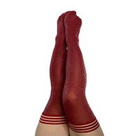 Kixies Holly Shimmer Thigh-Highs - Fashion Essential