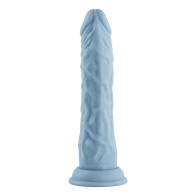 FemmeFunn Vortex Turbo Shaft 2.0 Dildo Vibrador 8 in. - Azul Claro