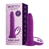 FemmeFunn Vortex Turbo Shaft 8 in. Vibrating Dildo Purple