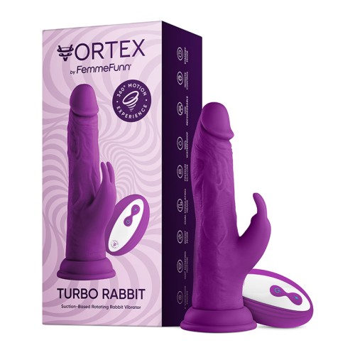 FemmeFunn Vortex Turbo Rabbit 2.0 Vibrating Dildo