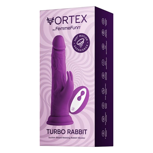 FemmeFunn Vortex Turbo Rabbit 2.0 Vibrating Dildo