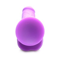 Curve Toys Lollicock 7 in Silicone Dildo with Balls & Suction Cup