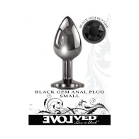 Evolved Black Gem Anal Plug Small