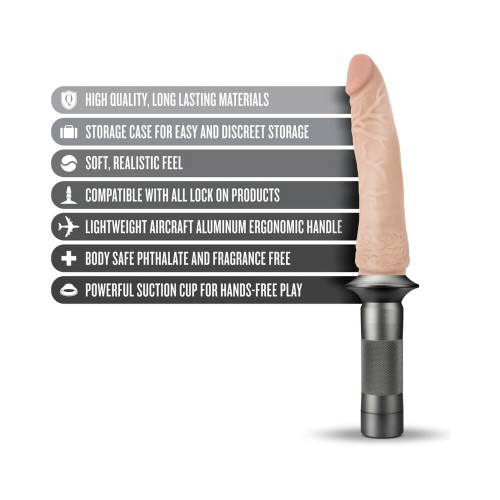 Blush Lock On Realistic Dildo with Handle