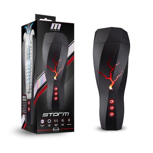 Masturbador Succionador Vibrante Recargable M para Hombres Storm