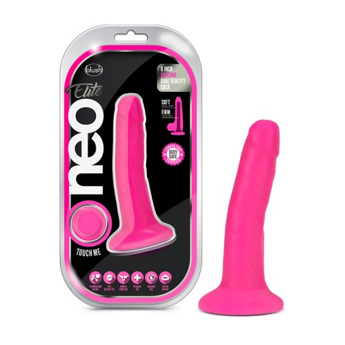 Neo Elite 6 in. Dual Density Dildo - Authentic Feel