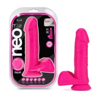 Dildo de Densidad Dual Neo Elite de 8 in. con Testículos