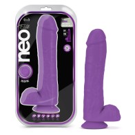 Neo Elite Neon Purple Dual Density Silicone Dildo 11 Inch