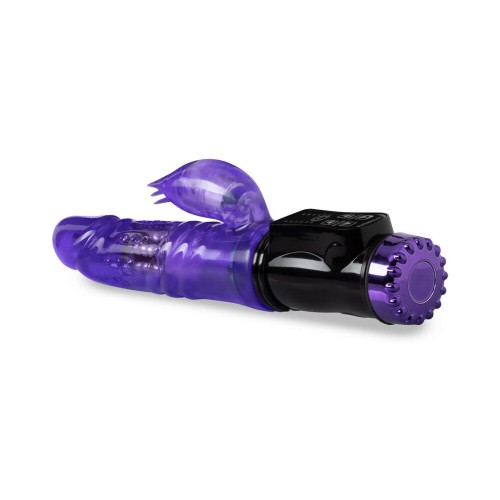 Vibrador Conejito Flutter de Doble Estimulación Púrpura