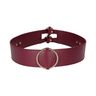 Ouch! Halo Waist Restraint Belt Burgundy - Elegant BDSM Gear