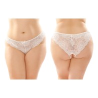 Paquete de 6 Pantys de Encaje Floral Abierto Fantasy Lingerie Poppy