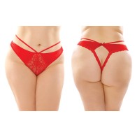 Fantasy Lingerie 6-Pack Strappy Thongs for Daring Style