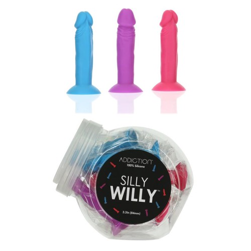 Display de Dildos de Silicona Silly Willy de Addiction