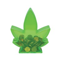 Bote de Ahorro con Forma de Hoja - Ahorro Divertido para Amantes del Stash