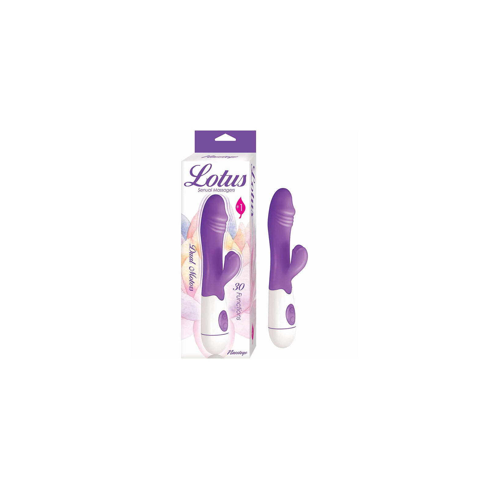 Lotus #1 Purple Sensual Massager - Dual Motors with 30 Functions